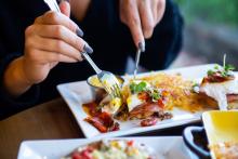 eating brunch