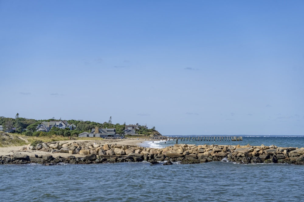 walking path past the harbor on Martha's Vineyard