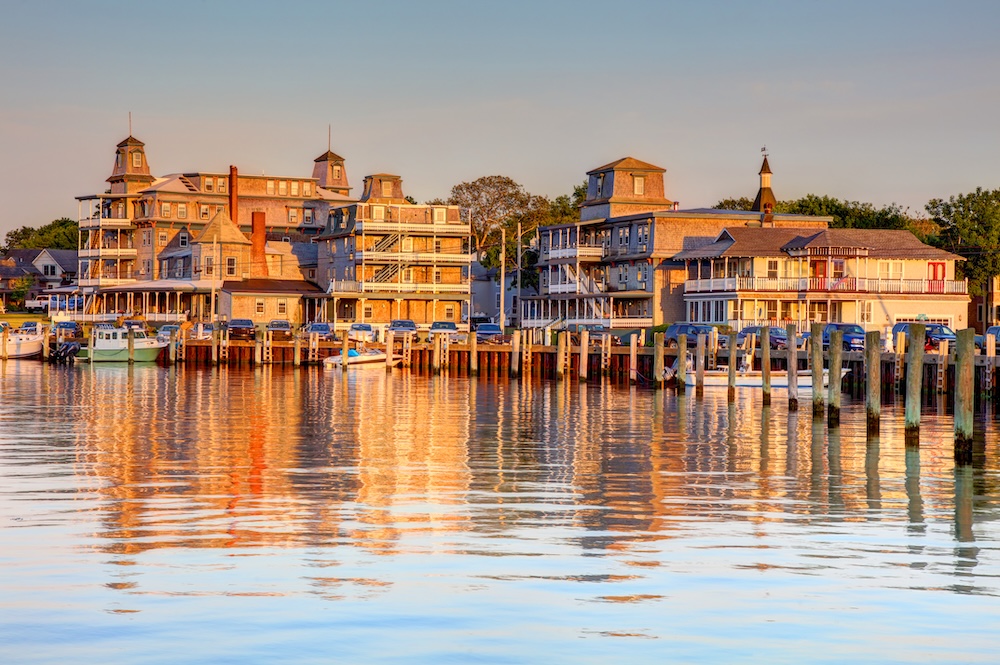 waterfront of oak bluffs martha's vineyard